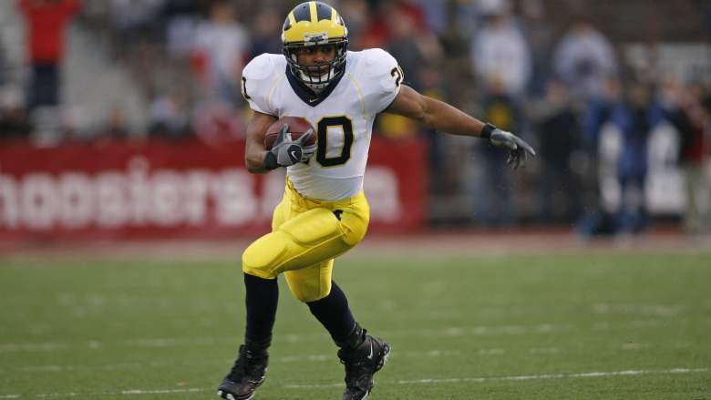 Michigan Wolverines running back and coach Mike Hart in 2006 against Indiana