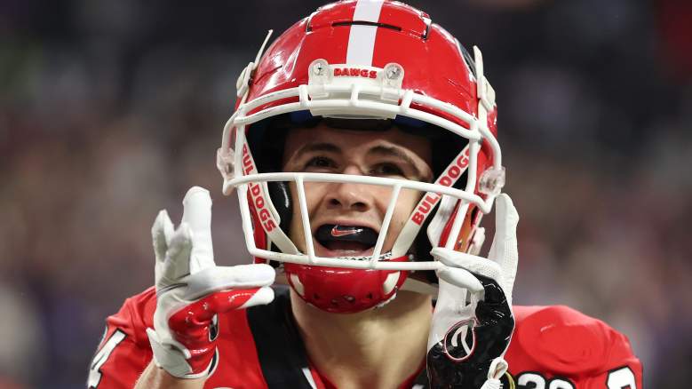Potential Patriots receiver target Ladd McConkey of Georgia