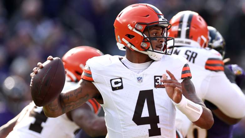 The Browns feel good about where Deshaun Watson is at.