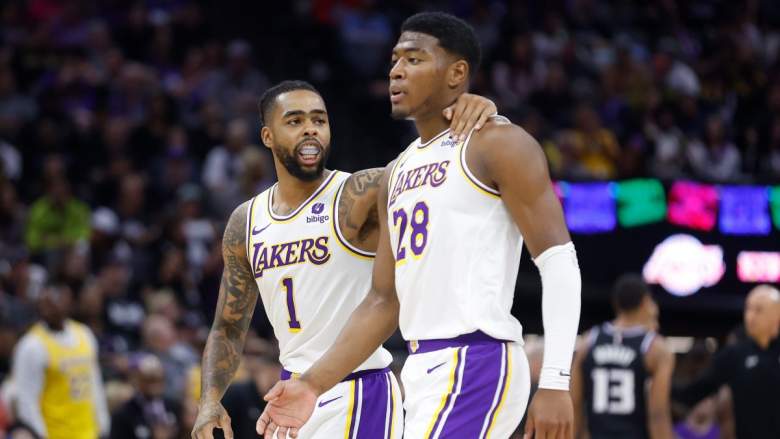 Lakers' D'Angelo Russell and Rui Hachimura