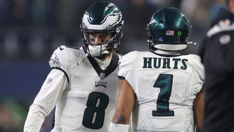 Marcus Mariota played sparingly for the Eagles last season as Jalen Hurts' backup.