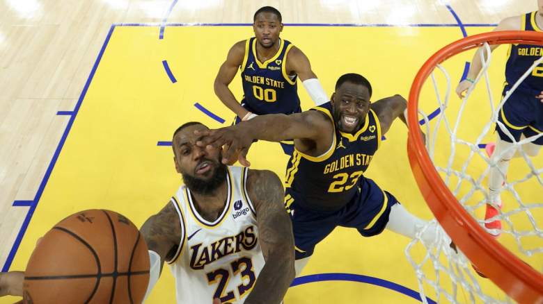 Warriors' Draymond Green against Lakers star LeBron James