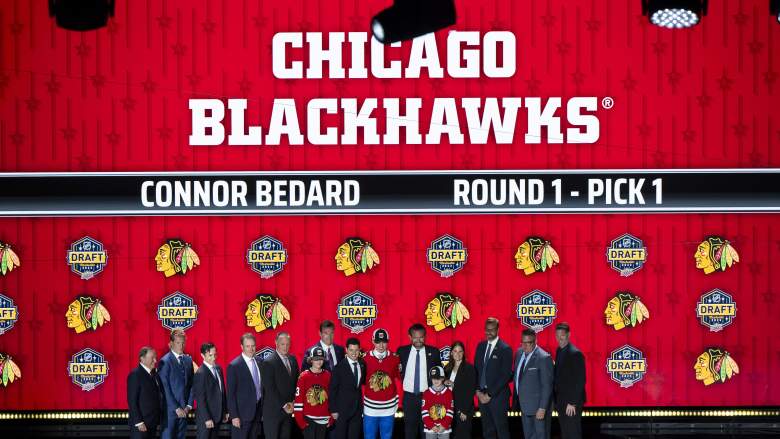 Connor Bedard is selected by the Chicago Blackhawks