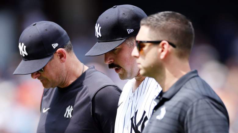 Yankees starter Carlos Rodon (middle)