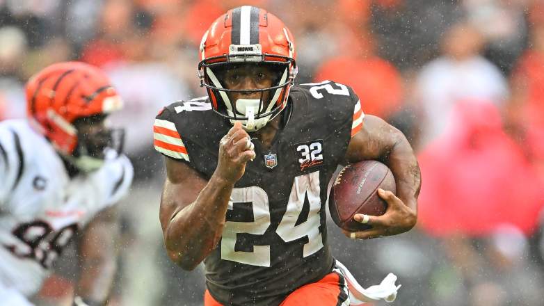 Browns RB Nick Chubb has been working relentlessly during his rehab.