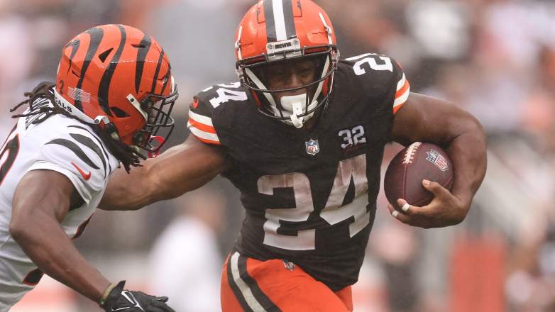 The Browns are happy with the progress Nick Chubb has made with his rehab.