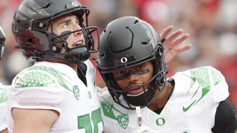 Bo Nix and Troy Franklin