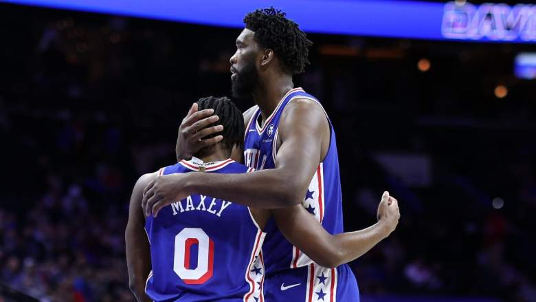 Sixers stars Joel Embiid and Tyrese Maxey