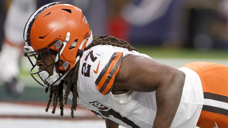 Kareem Hunt made his largest contribution last season as a short-yardage back for the Browns.