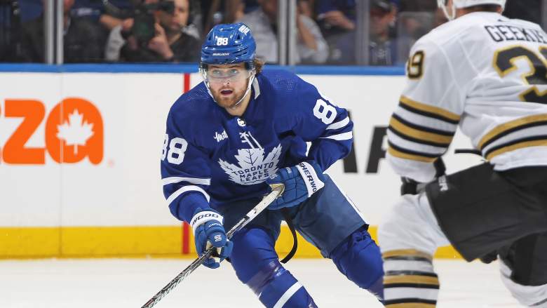 William Nylander of the Toronto Maple Leafs might be out Game 1
