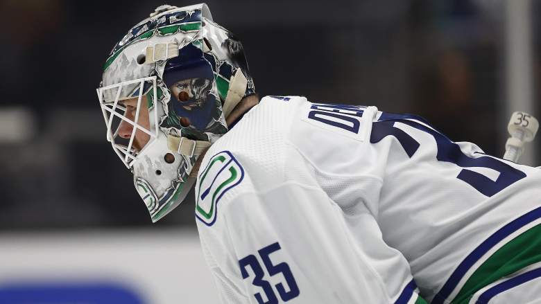 Thatcher Demko of the Vancouver Canucks