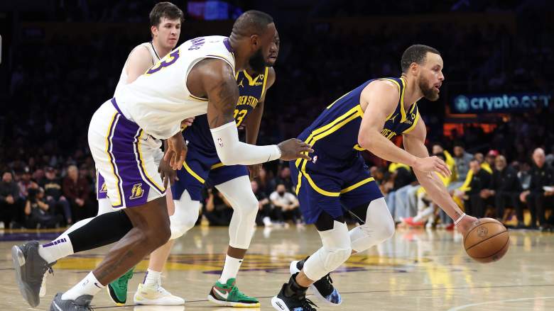 Golden State Warriors, LeBron James, Stephen Curry, Los Angeles Lakers