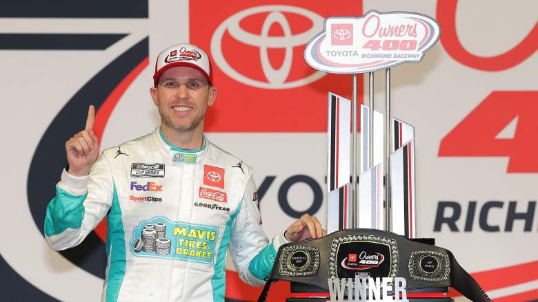 Denny Hamlin, winner of the 2024 Toyota Owners 400.