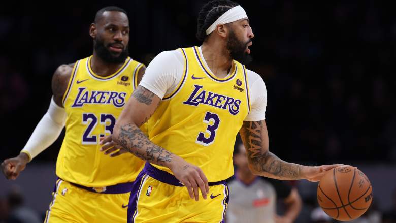 Lakers stars LeBron James (left) and Anthony Davis