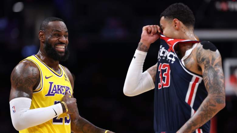 Lakers star LeBron James and Wizards' Kyle Kuzma