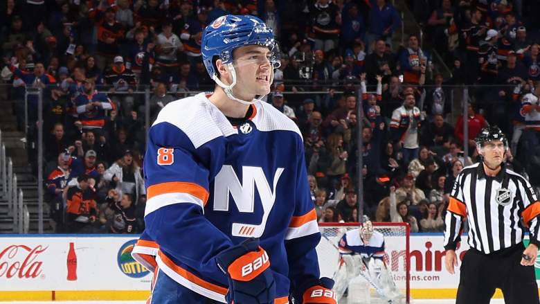 Noah Dobson of the New York Islanders suffered an injury on April 11
