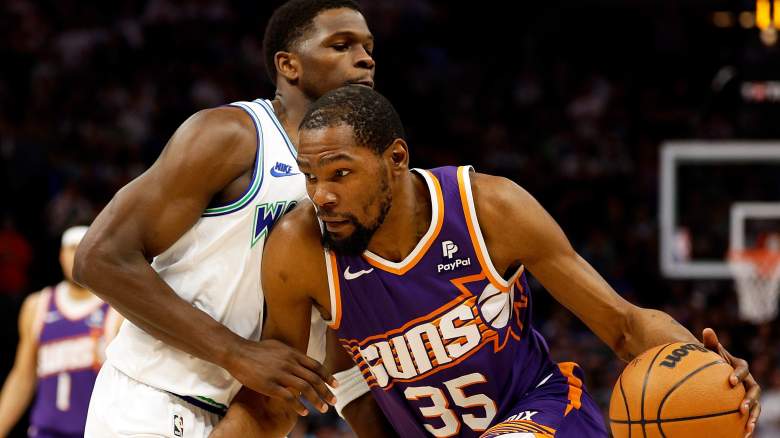 There's mutual respect between Timberwolves guard Anthony Edwards and Suns star Kevin Durant.