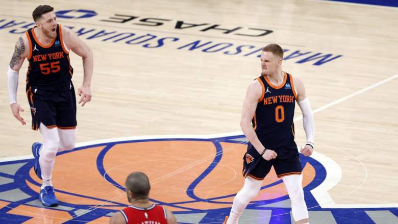 Knicks' Donte DiVincenzo and Isaiah Hartenstein