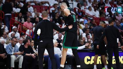 Kristaps Porzingis Sends Message After Suffering Injury in Celtics Win