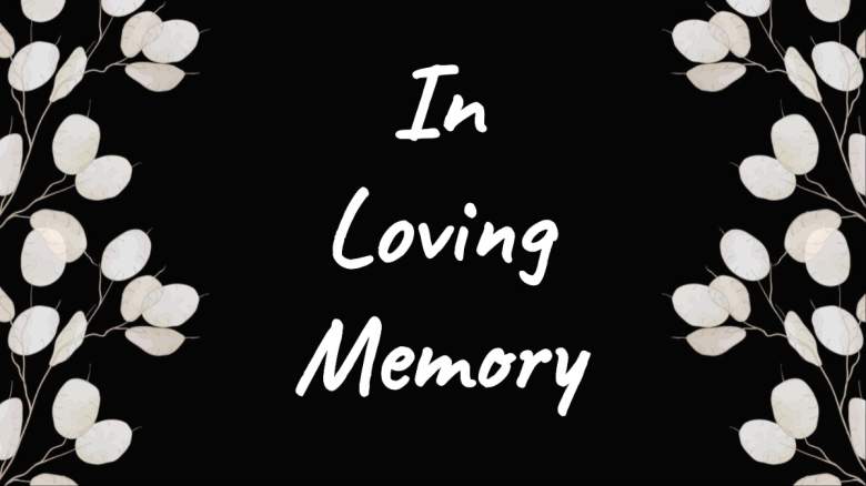 In loving memory.