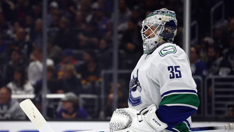 Thatcher Demko of the Vancouver Canucks