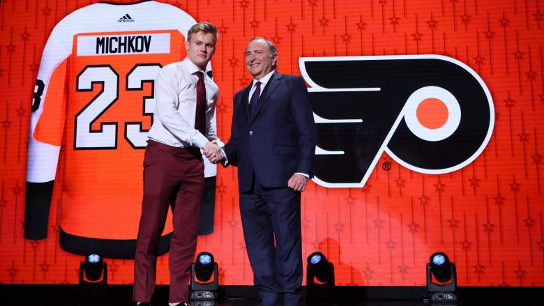 Philadelphia Flyers top prospect Matvei Michkov is expected in the NHL for the 2025 season.