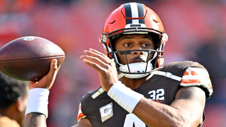 Cleveland Browns quarterback Deshaun Watson threw passes on the first day of OTAs.