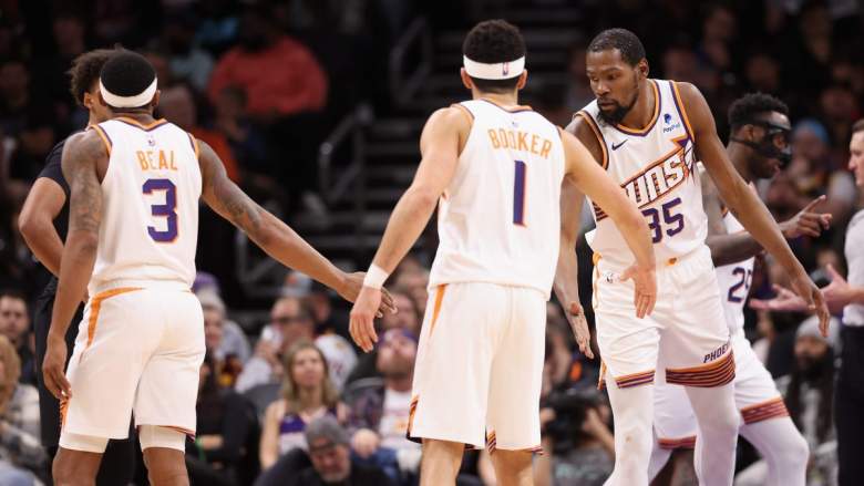 Suns' Kevin Durant, Devin Booker and Bradley Beal