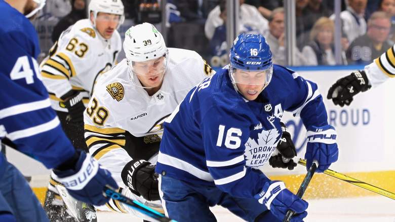 Toronto Maple Leafs forward MItch Marner was spotted in a coffee shop with coach Craig Berube.