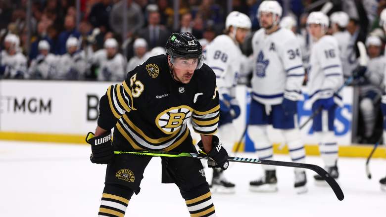 Bruins' Brad Marchand was sucker-punched by Panthers' Sam Bennett in Game 3.