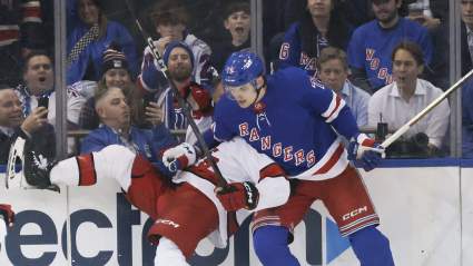 Matt Rempe Gets ‘Revenge’ After Andrei Svechnikov’s Hit on Rangers Goalie