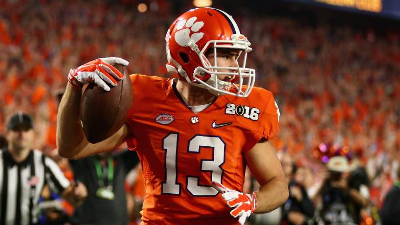 Hunter Renfrow appears to have a good relationship with Deshaun Watson from their college days.