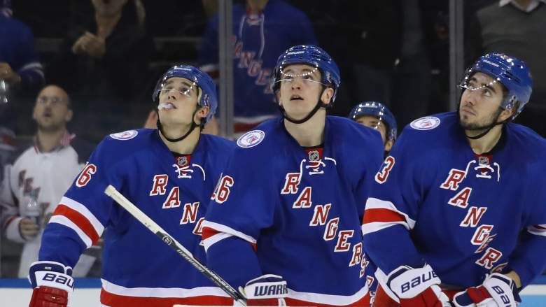 New York Rangers forward Jimmy Vesey has been ruled out for Game 3 listed "week-to-week" with an upper-body injury.