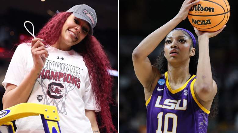 Angel Reese (right) and Kamilla Cardoso, who debuted for the Chicago Sky on Friday