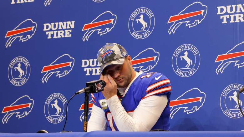 The Buffalo Bills made a cross-sports trip to the Edmonton Oilers press conference.