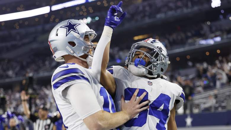 Cowboys QB Cooper Rush (left)