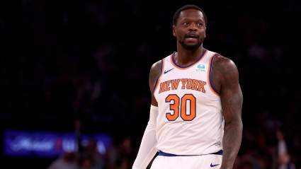 Knicks’ Julius Randle Reacts to Celtics’ Championship Win