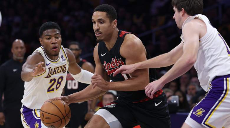 Lakers potential trade target Malcolm Brogdon (middle)