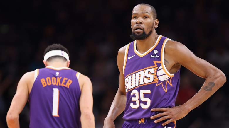 Suns stars Kevin Durant and Devin Booker