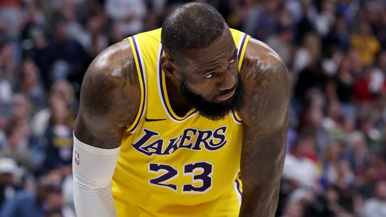 Lakers star LeBron James had "no words" after seeing Bronny James in a Lakers jersey.