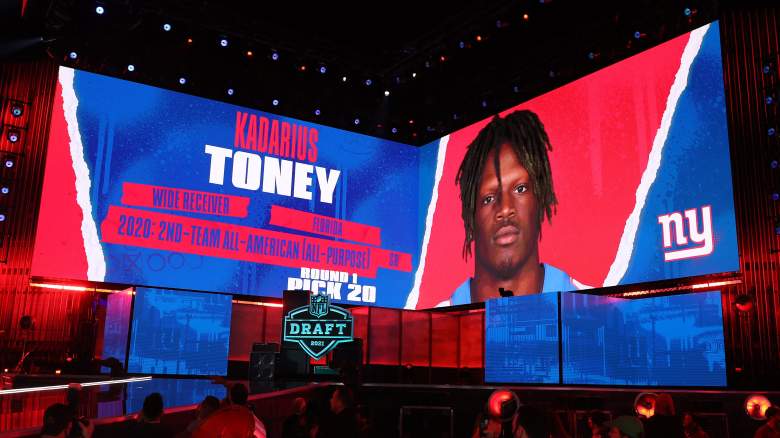 Giants draft WR Kadarius Toney.