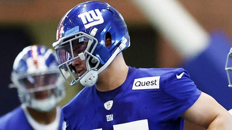 Giants rookie tight end Theo Johnson impressing at OTAs.