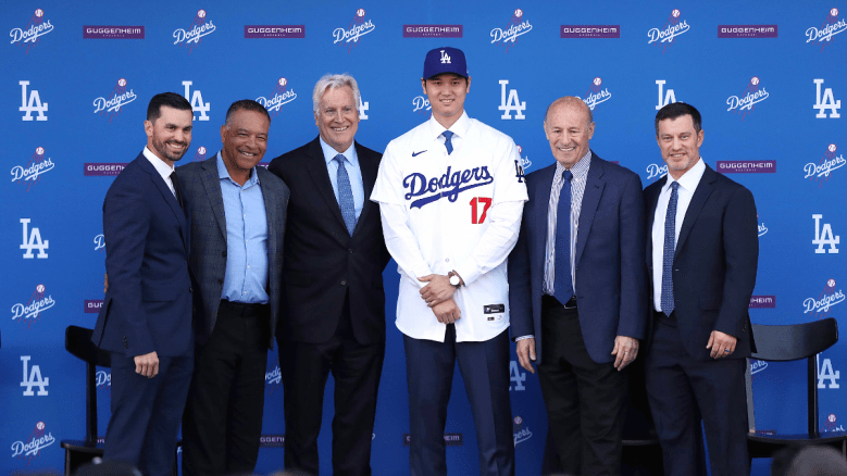 Los Angeles Dodgers Front Office Welcomes Shohei Ohtani