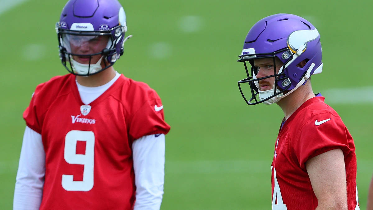 Vikings' J.J. McCarthy Reacts To Backing Up Sam Darnold