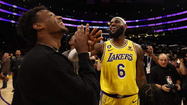 Lakers' LeBron and Bronny James