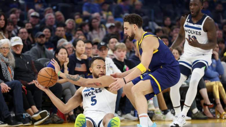 Kyle Anderson against former Warriors star Klay Thompson