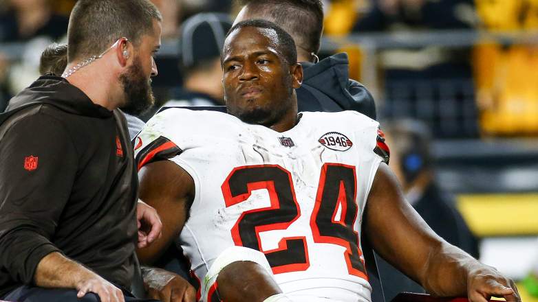 Browns RB Nick Chubb has yet to set a firm timeline for his return to the field.