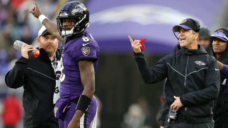 Lamar Jackson and John Harbaugh