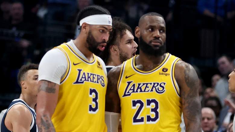 Lakers stars Anthony Davis (left) and LeBron James could be manning the 4-5 spots again barring a major trade.