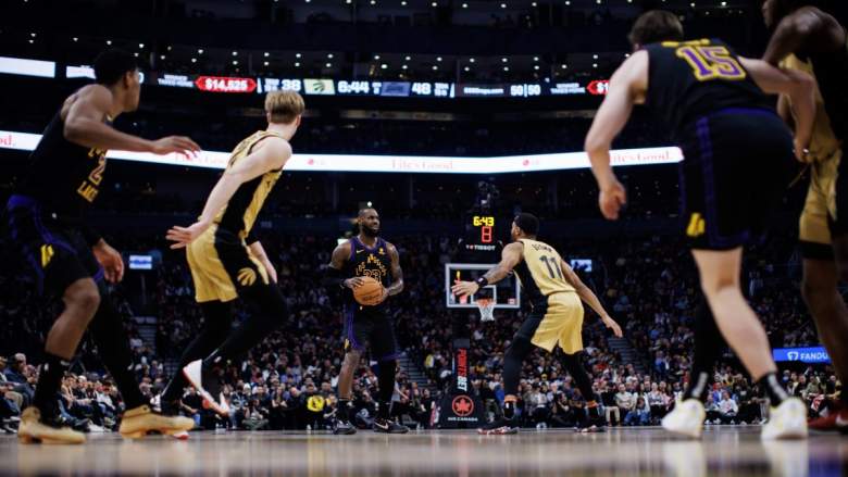 Bruce Brown against Lakers' LeBron James